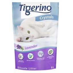 5L Litière Tigerino Crystals Lavande - pour chat
