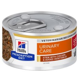 24x82g c/d Urinary Stress Mijoté poulet, légumes Hill's Prescription Diet - Pâtée pour chat