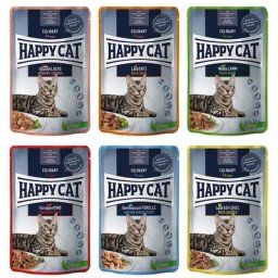 12x85g Happy Cat Meat en sauce lot mixte I - Pâtée pour chat