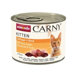 Lot Animonda Carny Kitten 12 x 200 g pour chaton - bœuf & volailles