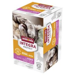 6x100g Protect Insuffisance rénale porc Animonda Integra - Pâtée pour chat