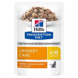 12x85g c/d Urinary Care Multicare poulet pour chat Hill's Prescription Diet