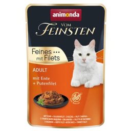 18x85g Adult canard, filet de dinde Animonda Vom Feinsten - Pâtée pour chat