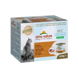 4x50g Natural Light poulet, thon Almo Nature HFC - Pâtée pour chat
