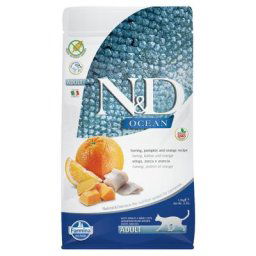 3x1,5kg Farmina N&D Ocean Adult sans céréales hareng, potiron, orange - Croquettes pour chat