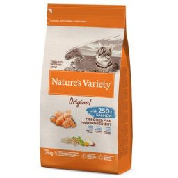 1,25kg Nature's Variety Original Sterilised saumon - Croquettes pour chat