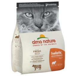3x2kg Holistic bœuf, riz Almo Nature Croquettes pour chat