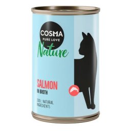 24x140g Cosma Nature saumon - Pâtée pour chat
