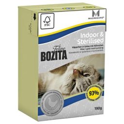 24x190g Indoor & Sterilised Bozita bouchées en gelée pour chat