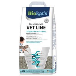 10L Litière Biokat's Diamond Care Vet Line Attracting & Calming - pour chat