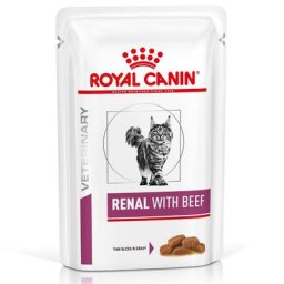 12x85g bœuf Renal Royal Canin Veterinary Diet - Nourriture pour Chat