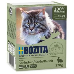 6x370g Bouchées en gelée lapin Bozita - Nourriture pour Chat