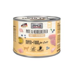 6x200g MAC's dinde, myrtilles - Pâtée pour chat
