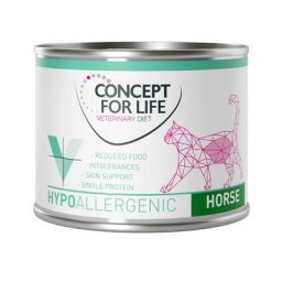 6x200g Hypoallergenic cheval Concept for Life VET - Pâtée pour chat