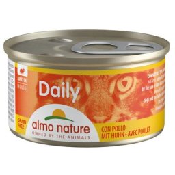 24x85g mousse au poulet Almo Nature Daily Menu - Nourriture pour Chat