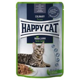 24x85g Happy Cat Meat en sauce agneau des pâturages - Pâtée pour chat