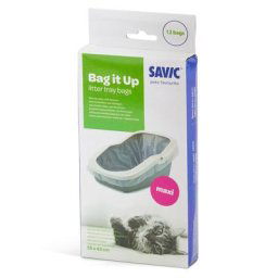 12 sacs à litière Savic Maxi Bag it Up pour chat - Maison de toilette pour chat