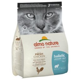 2x2kg Urinary Help poulet Almo Nature Holistic - Croquettes pour chat