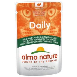 24x70g Daily Menu Almo Nature Boîtes pour chat au Poulet/boeuf