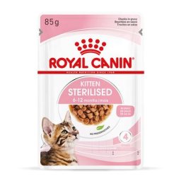 48x85g Sterilised Kitten en sauce Royal Canin - Pâtée pour chat