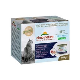 24x50g Natural Light thon, poulet, jambon Almo Nature HFC - Pâtée pour chat