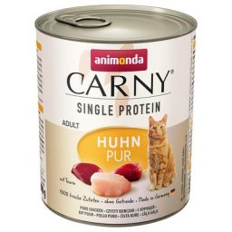 6x800g Single Protein Adult pur poulet Animonda Carny - Pâtée pour chat