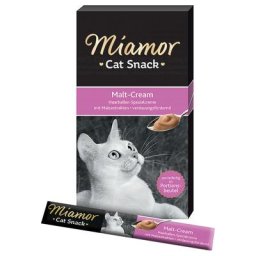 66x15g Miamor Cat Snack Pâte au malt - Friandises pour chat
