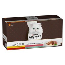 60x85g Mégapack PURINA Gourmet À la Carte Recettes du chef - Pâtée pour chat