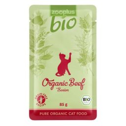 zooplus Bio Senior 6 x 85 g pour chat - bœuf bio (6 x 85 g)