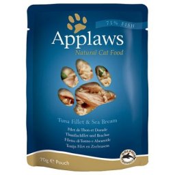 12x70g Sélection filet de thon, brème Applaws - Nourriture pour Chat