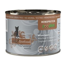 6x200g catz finefood Monoprotein sanglier - Pâtée pour chat