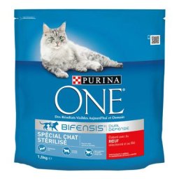 1,5kg Chat Stérilisé bœuf PURINA ONE - Croquettes pour chat