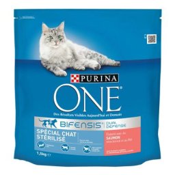 1,5kg Chat Stérilisé saumon PURINA ONE - Croquettes pour chat