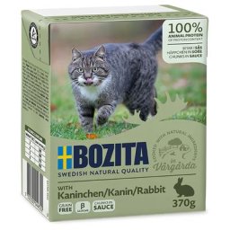 6x370g Bouchées en sauce lapin Bozita - Nourriture pour Chat
