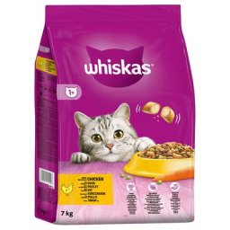 7kg poulet Whiskas 1+ - Croquettes pour Chat