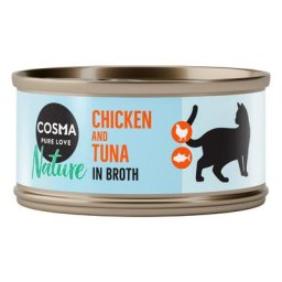 48x70g Cosma Nature lot II 6 saveurs - Pâtée pour chat