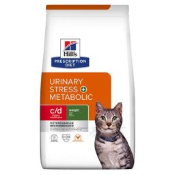 8kg c/d Urinary Stress + Metabolic Hill's Prescription Diet - Croquettes pour chat