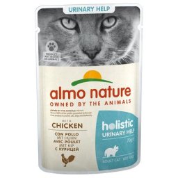 24x70g Urinary Help poulet Almo Nature Holistic - Pâtée pour chat