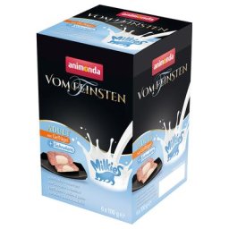 6x100g Adult Milkies volaille & cœur à la crème Animonda Vom Feinsten - Pâtée pour chat