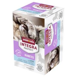 6x100g Protect Adult Diabète saumon Animonda Integra - Pâtée pour chat
