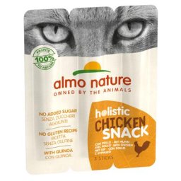 3 x 15 g mit Huhn Almo Nature Holistic Katzensnack