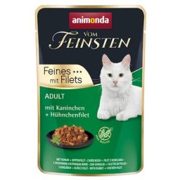 18x85g Adult lapin, filet de poulet Animonda Vom Feinsten - Pâtée pour chat
