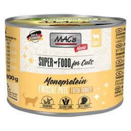 24x200g MAC's Mono Sensitive dinde - Pâtée pour chat