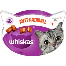 60g Whiskas Contrôle des Boules de Poils - Friandises pour chat