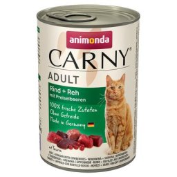 Lot Animonda Carny Adult 12 x 400 g pour chat - poulet, dinde, cœurs de canard