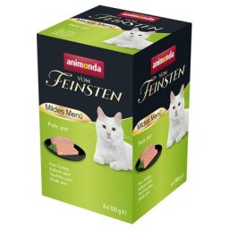 6x100g Menus légers Adult pure dinde Animonda Vom Feinsten - Pâtée pour chat