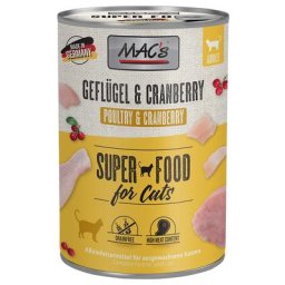 24x400g MAC's volaille, cranberries - Pâtée pour chat
