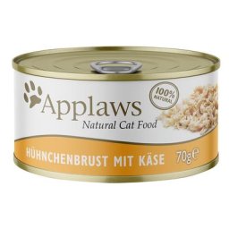 6x70g filet de poulet, fromage Applaws - Nourriture pour Chat