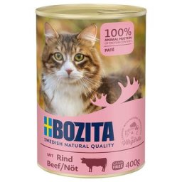 12x410g Bozita bœuf - Pâtée pour chat