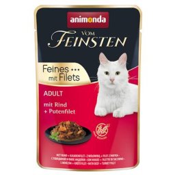 36x85g Adult bœuf, filet de dinde Animonda Vom Feinsten - Pâtée pour chat